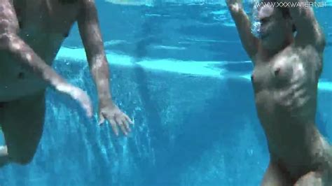 Love4Porn Com Presents Jessica And Lindsay Swim Nude Into The Pool