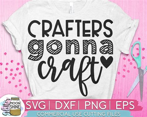Crafters Gonna Craft Svg Eps Dxf Png Files For Cutting Etsy