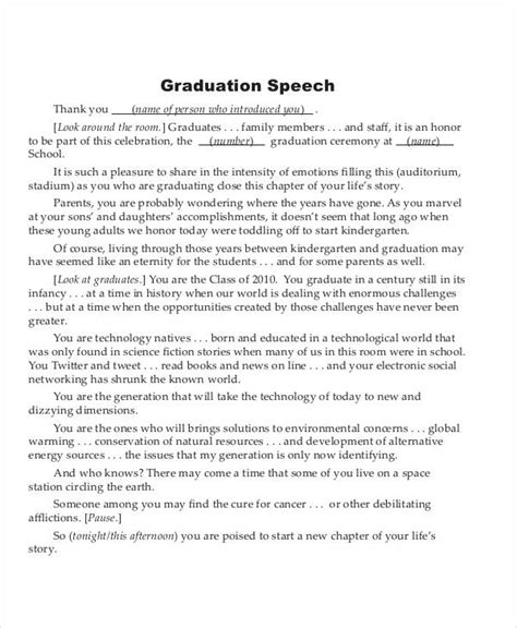 Speech For Students Examples Format Sample Examples