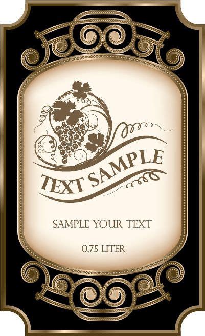 Printable Downloadable Free Wine Label Template
