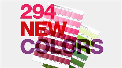 Pantone Adds 294 Colors To Pantone Matching System™ To Expand Library