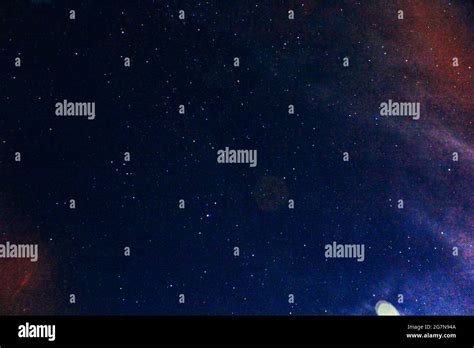 Dark Blue Night Sky With Starsmysterious Astronomy Background Stock