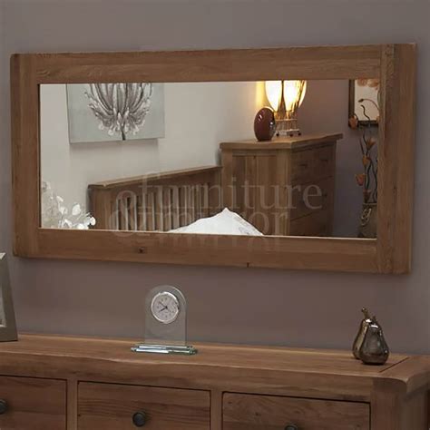 Rustic Oak Large 120x64 Wall Mirror Furniture And Mirror