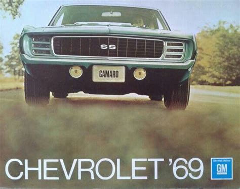Chevrolet 1969 Brochure Vintage Muscle Cars Vintage Auto Vintage Cars