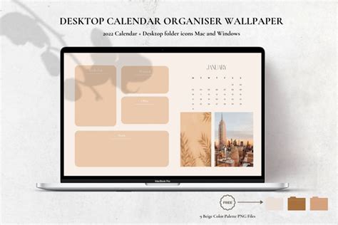 desktop wallpaper organizer  calendar   months