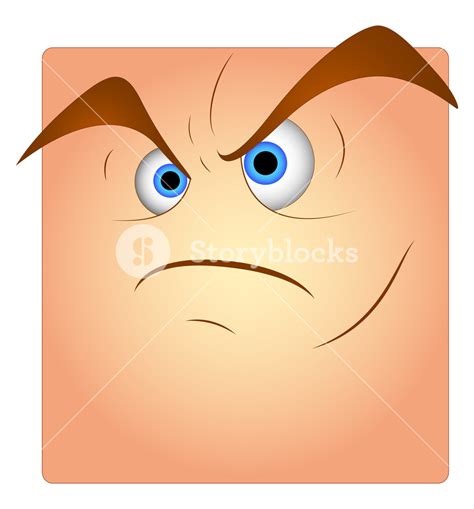 Angry Face Expression Box Smiley Royalty Free Stock Image Storyblocks