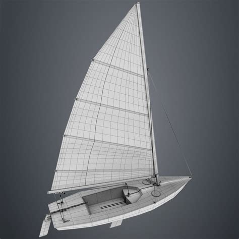 Laser Class Sailboat 3d Model 79 Max Obj Fbx 3ds Free3d