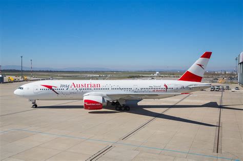 Austrian Airlines Verziert Eine Boeing 777 Mit Dem Donauwalzer