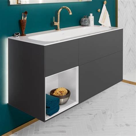 Villeroy And Boch Finion Led Vanity Unit With 3 Pull Out Compartments