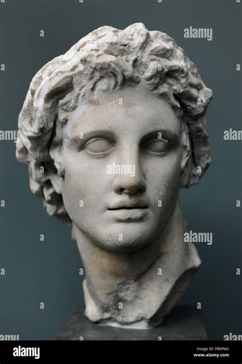 Alexander The Great 356 323 Bc King Of Macedonia Portrait Marble