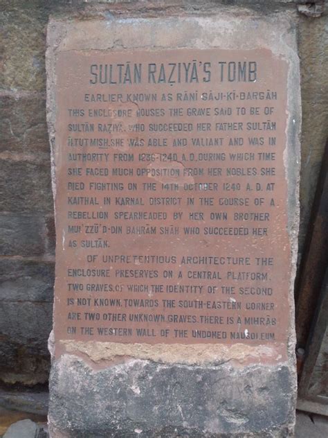 Tomb Of Razia Sultan The Lost Sultan Make Heritage Fun