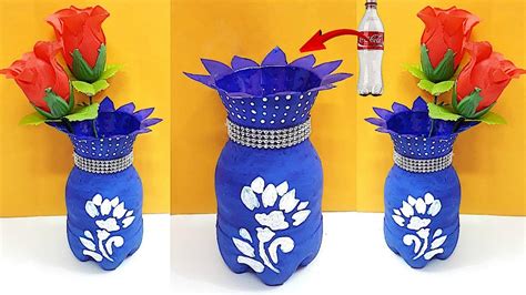 New Design Flower Vase Made From Plastic Bottle Diy Home Decorations