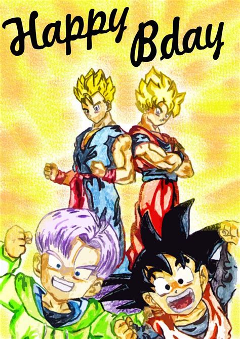 See more party ideas at catchmyparty.com! Dragon Ball Z Birthday Cards | Free printable cards ...