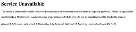 How To Fix Error 503 Service Unavailable Webnots