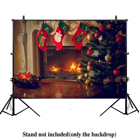 Hellodecor Polyester Fabric 7x5ft Christmas Eve Photography Photo