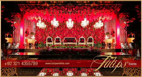 Maybe you would like to learn more about one of these? Red Gold Wedding Reception - Tulips Event Management