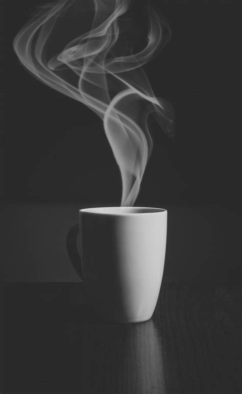 Picture Of Cup Of Coffee With Steam Photography School