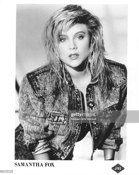 Publicity Photo Of Samantha Fox Released By Jive Records Circa 1987