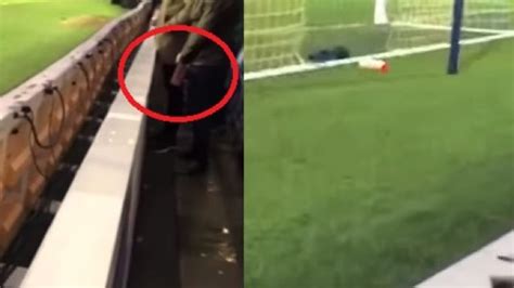 Watch Middlesbrough Fan Arrested After Pissing In Keepers Bottle