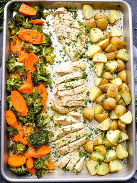 Healthy Sheet Pan Chicken And Potatoes Delightful E Made