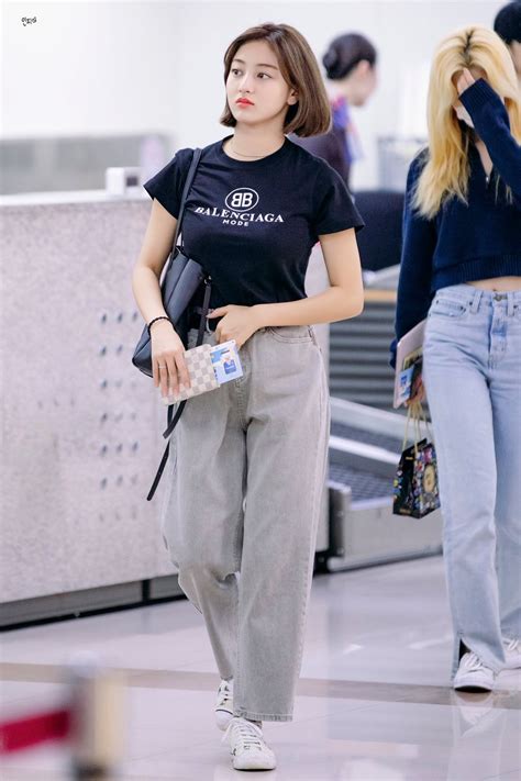 Twice Jihyo Korean Airport Fashion Airport Fashion Kpop Kpop