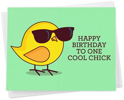 Funny Birthday Card For Her “happy Birthday To One Cool