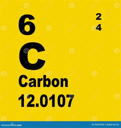 Periodic Table Of Elements Carbon Stock Illustration Illustration Of