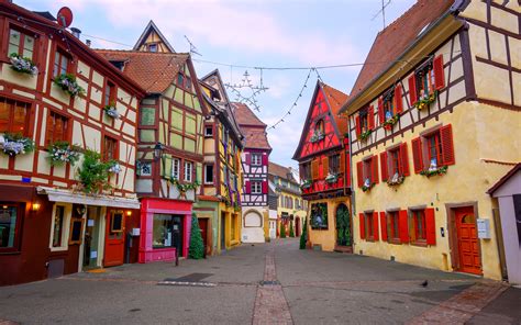 Images France Colmar Alsace Street Cities Building 3840x2400