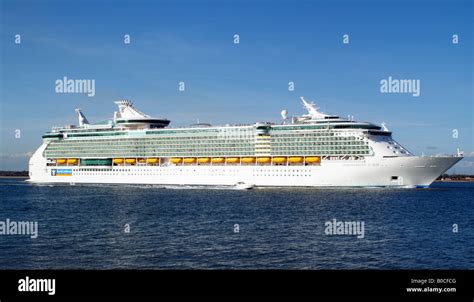 Independence Of The Seas Cruise Ship Maiden Voyage Leaving Southampton