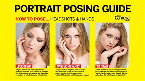 Cheat Sheet Headshot Posing Guide Digital Camera World