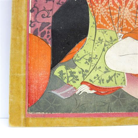 vintage japanese erotica shunga woodblock