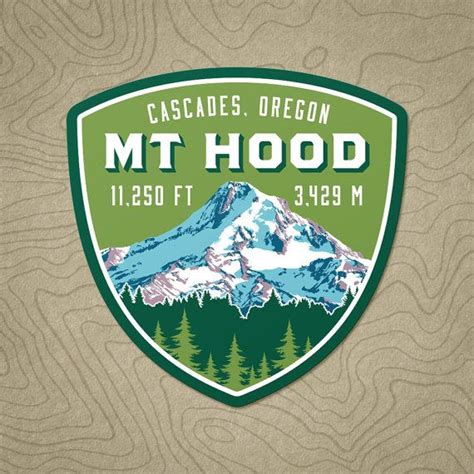 Mt Hood Decal Sticker Stickers Decals Oregon