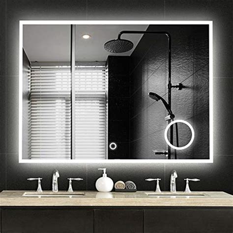 Neutype Large Led Mirrors Wall Mounted Bathroom Mirrors Dimmable Lighting Mirror With Built In