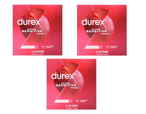 Durex Extra Sensitive Condoms Ultra Thin Lubricated Natural Rubber Latex Condoms For Men Fsa