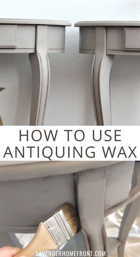 How To Use Antiquing Wax Chalk Paint Furniture Diy Antiquing