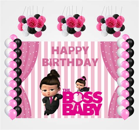 Buy Boss Baby Girl Theme Birthday Party Complete Decoration Kit Party