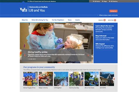 New Website Provides Info About Ub Outreach Into Community Ubnow