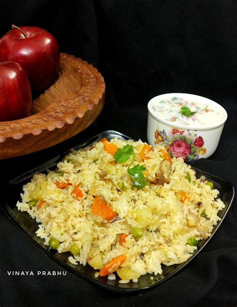 Vegetable Pulao Recipe Vinayas Culinary Delights