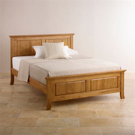 King Size Bed In Solid Oak