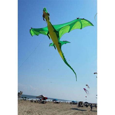 Giant Dragon Kite Green