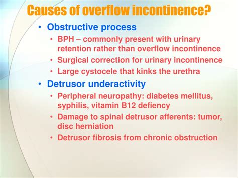 Overflow Incontinence Tikloduck
