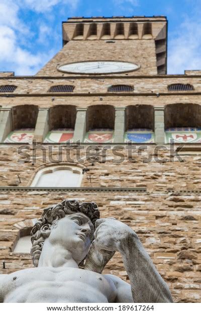 Florence Italy Michelangelos David Front Palazzo Stock Photo 189617264