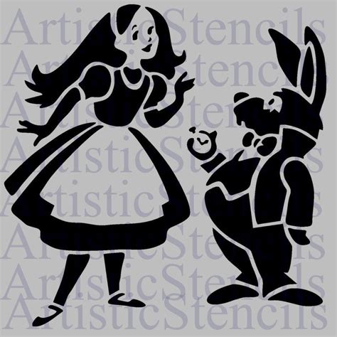 Printable Alice In Wonderland Pumpkin Stencil
