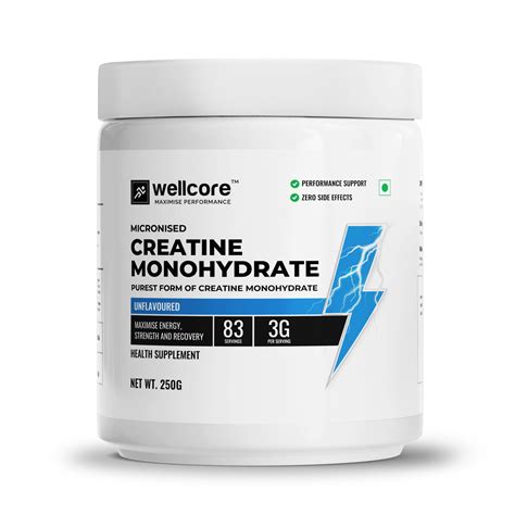 Wellcore Micronised Creatine Monohydrate Unflavoured Buy Wellcore