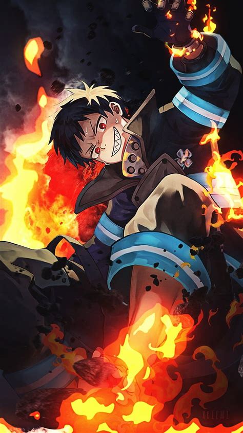 Fire Force Amv Sho Vs Shinra Força De Fogo Do Anime Ps4 Papel De