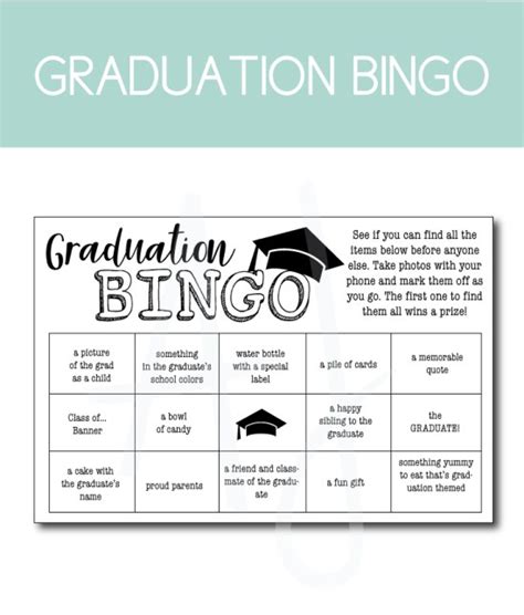 Printable Graduation Bingo Cards Printable Bingo Cards Printable