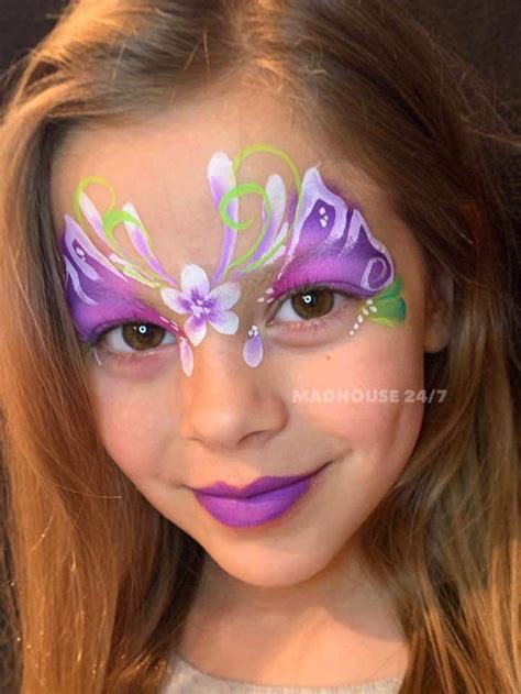 Pin By Dranneke Kindergrime On Butterfly Face Paint Designs Face
