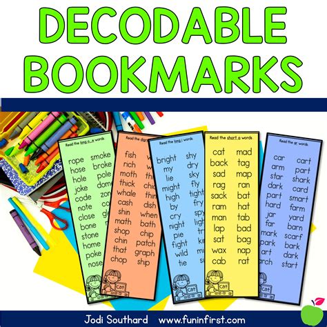 Decodable Word List Phonics Bookmarks Fun In First Hot Sex Picture