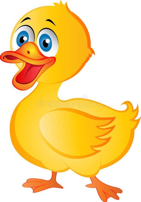 Cartoon Duck Cute Cartoon Vector Yellow Duck Sponsored Duck