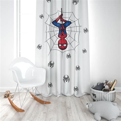 Spiderman Nursery Curtains Nursery Room Curtains Window Etsy